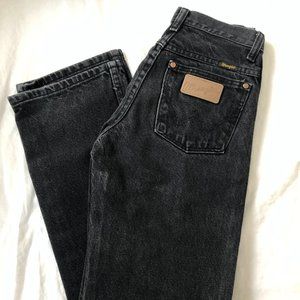 Wrangler Straight Leg High-Waisted Black Jeans